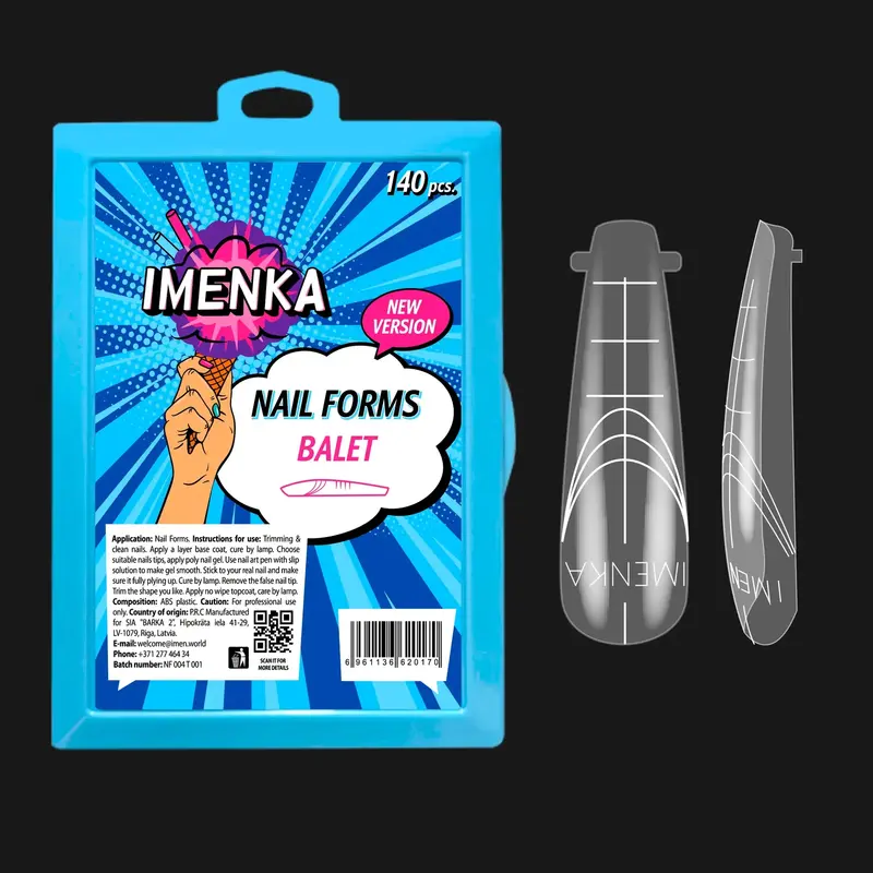 Nail Forms Imenka "Balet" Version 2, 140pcs