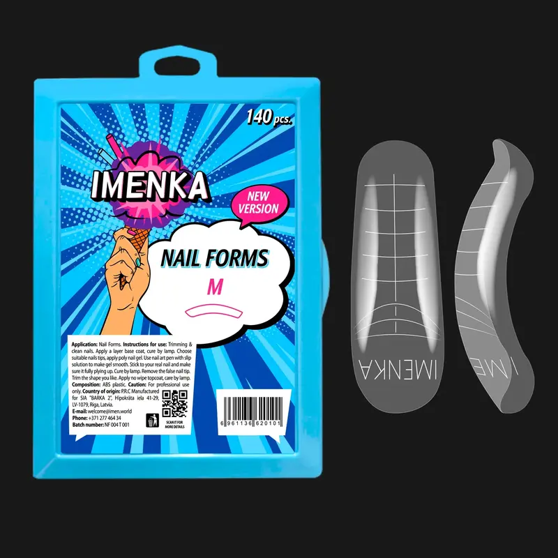 Nail Forms Imenka "M" Version 2, 140pcs