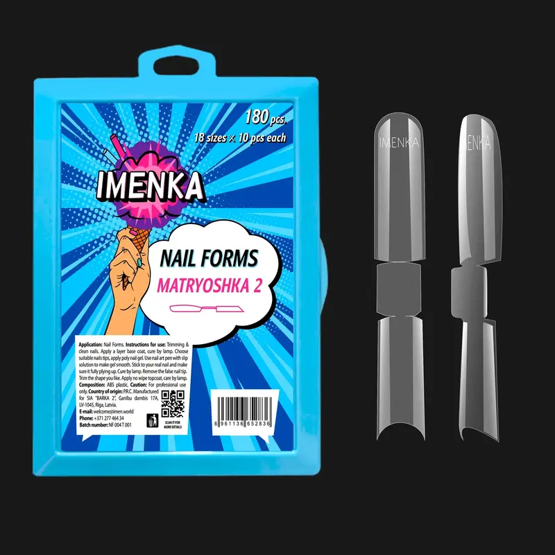 Nail Forms Imenka "Matryoshka 2, 180pcs -Dual