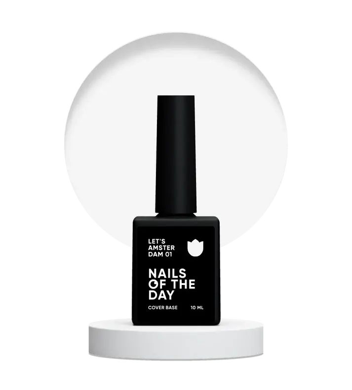 NAILSOFTHEDAY Base Let's Amsterdam 01 Lechosa Transparente 10 ml