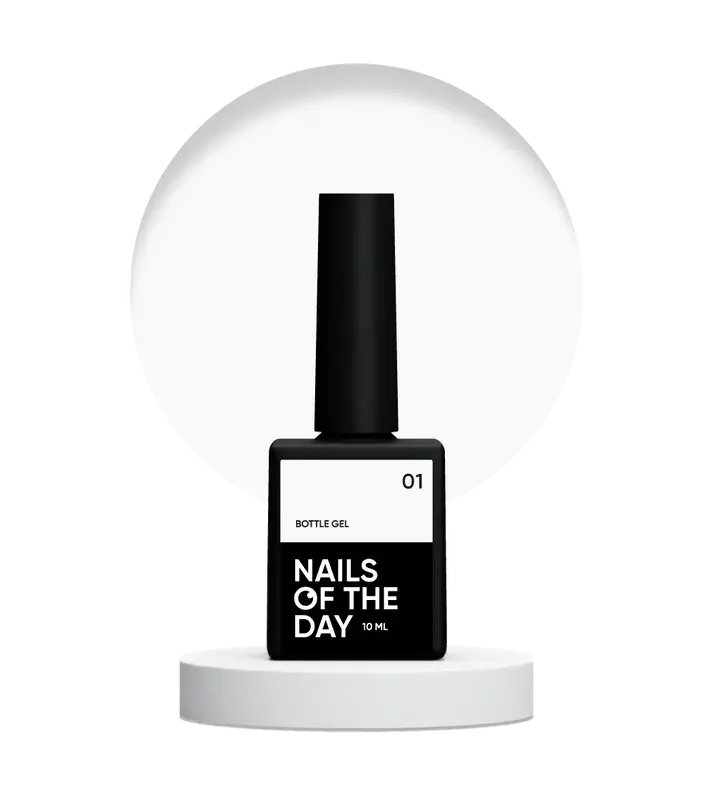 NAILSOFTHEDAY Bottle gel 01 – Color Blanco Gel Súper Fuerte 10 ml