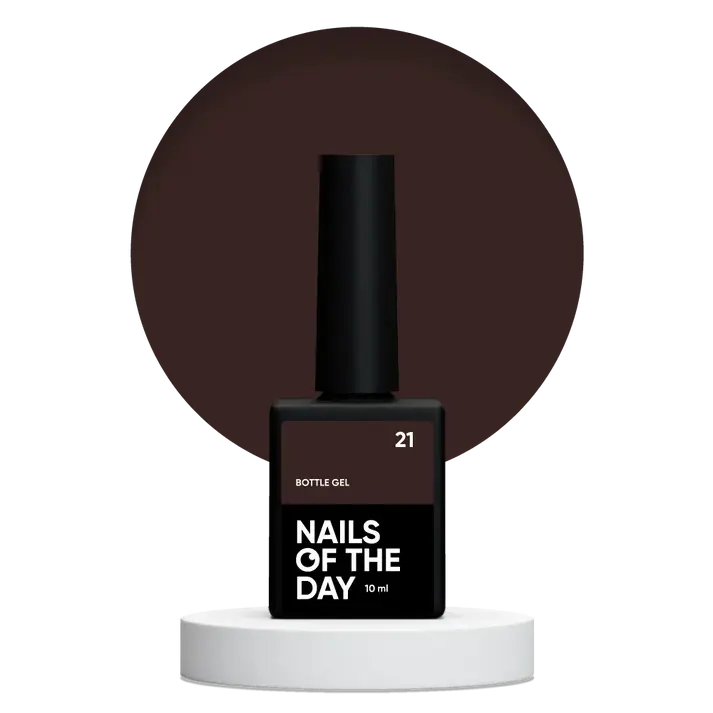 NAILSOFTHEDAY Bottle Gel 21 – Color marrón frio 10 ml.