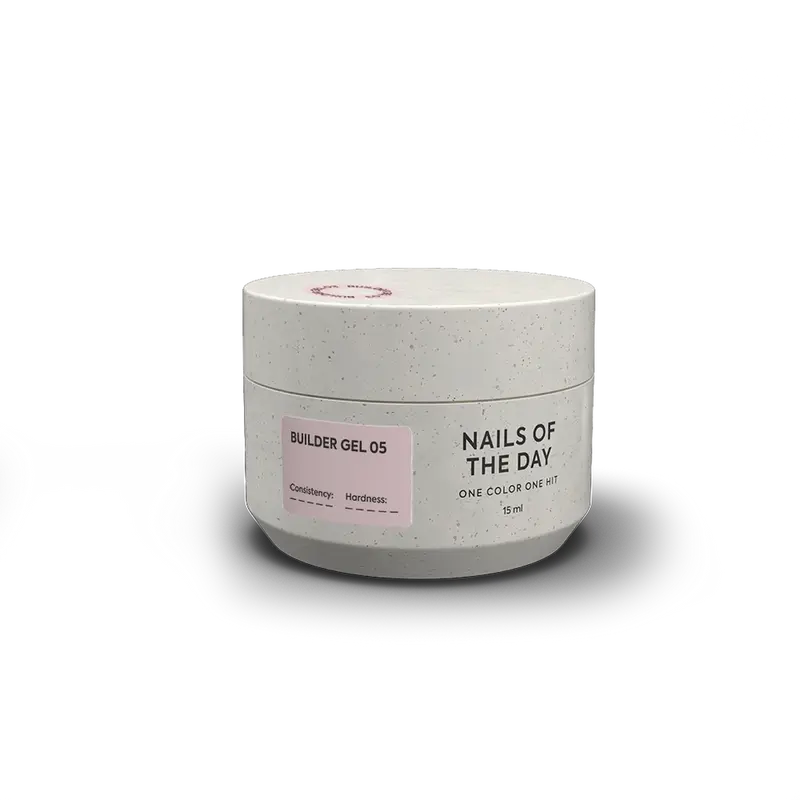 NAILSOFTHEDAY Builder Gel 05 — gel nude para extensiones de uñas, 15 ml (Camouflage builder gel 04)
