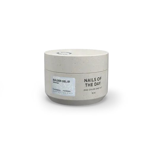 NAILSOFTHEDAY Builder Gel 81 Lechoso con Shimmer 15 ml