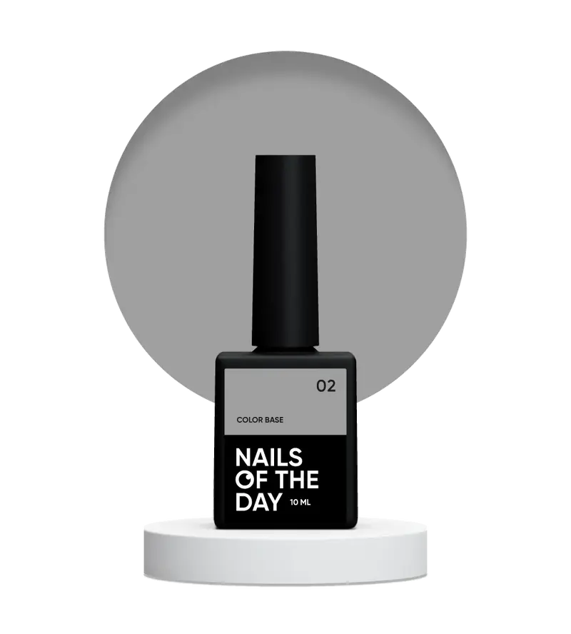 NAILSOFTHEDAY Color base 02 Gris Claro 10 ml