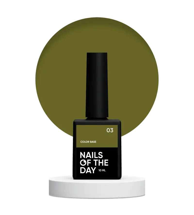 NAILSOFTHEDAY Color base 03 Verde Caqui 10 ml