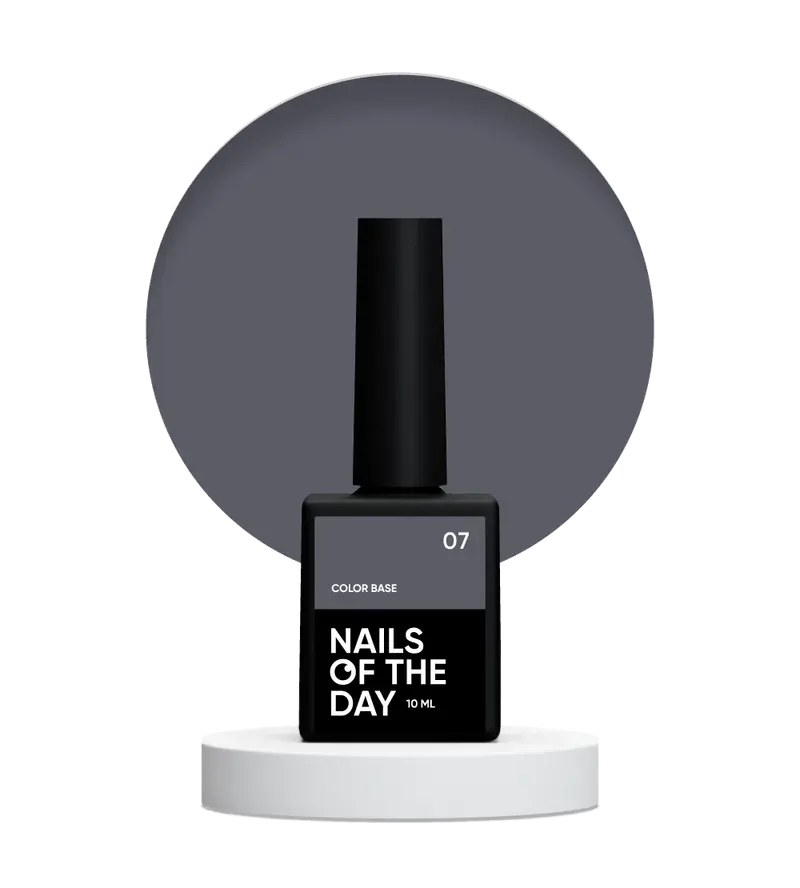 NAILSOFTHEDAY Color base 07 Gris Grafito 10ml