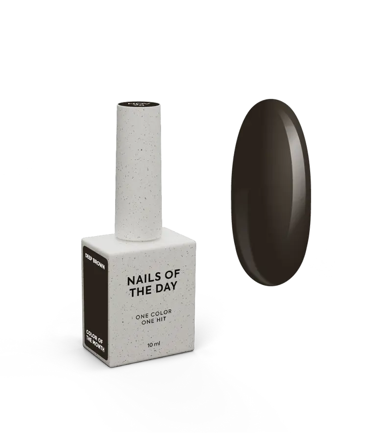 NAILSOFTHEDAY Color del mes Noviembre 2025 - Marrón profundo