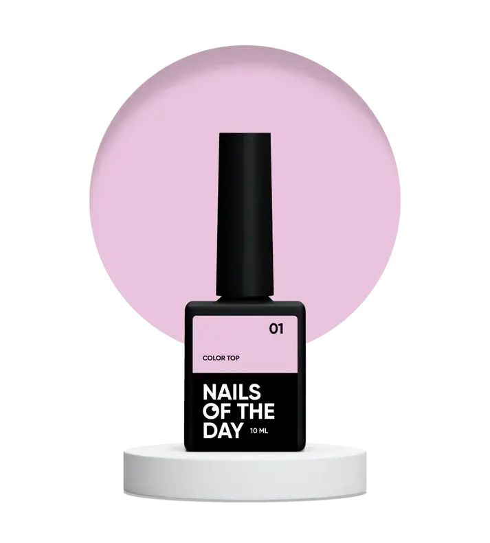 NAILSOFTHEDAY Color Top 01 —Color Rosa Suave 10 ml.