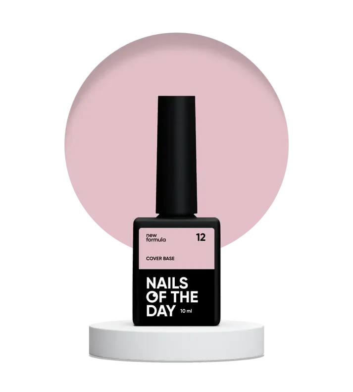 Nailsoftheday Cover base NEW Formula 12-Beige Rosado 10 ml