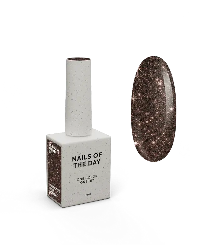 NAILSOFTHEDAY Gel Polish Whiskey Marrón Reflectante 10 ml