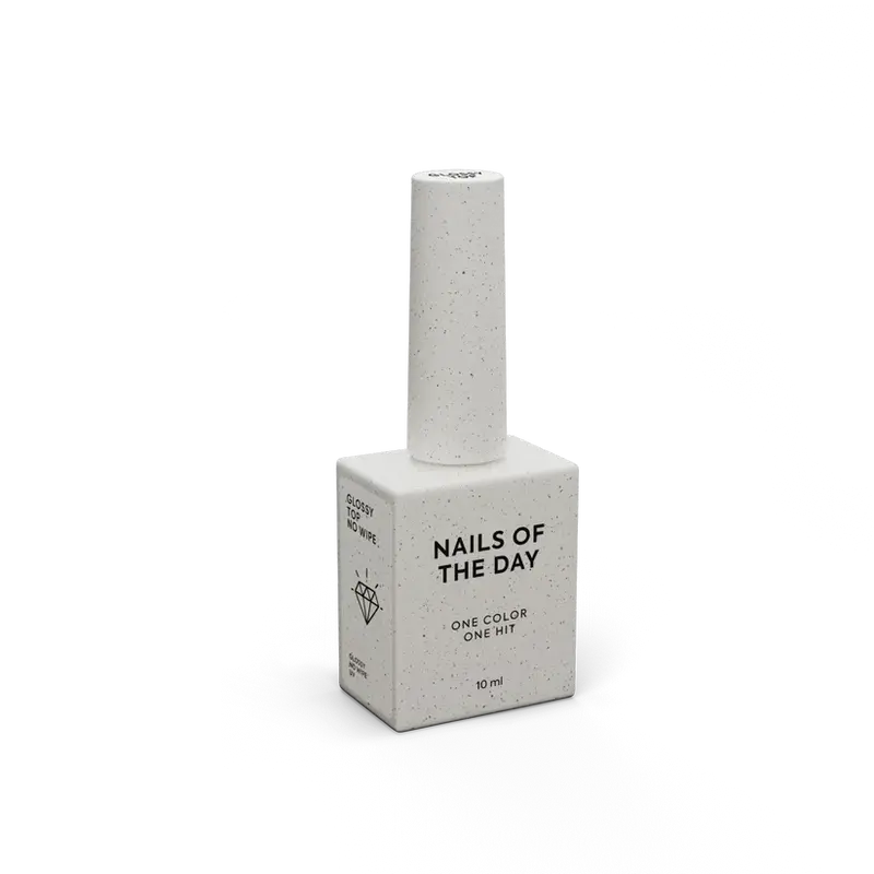 NAILSOFTHEDAY Glossy top no wipe - top brillante sin capa pegajosa y con filtros UV, 10 ml