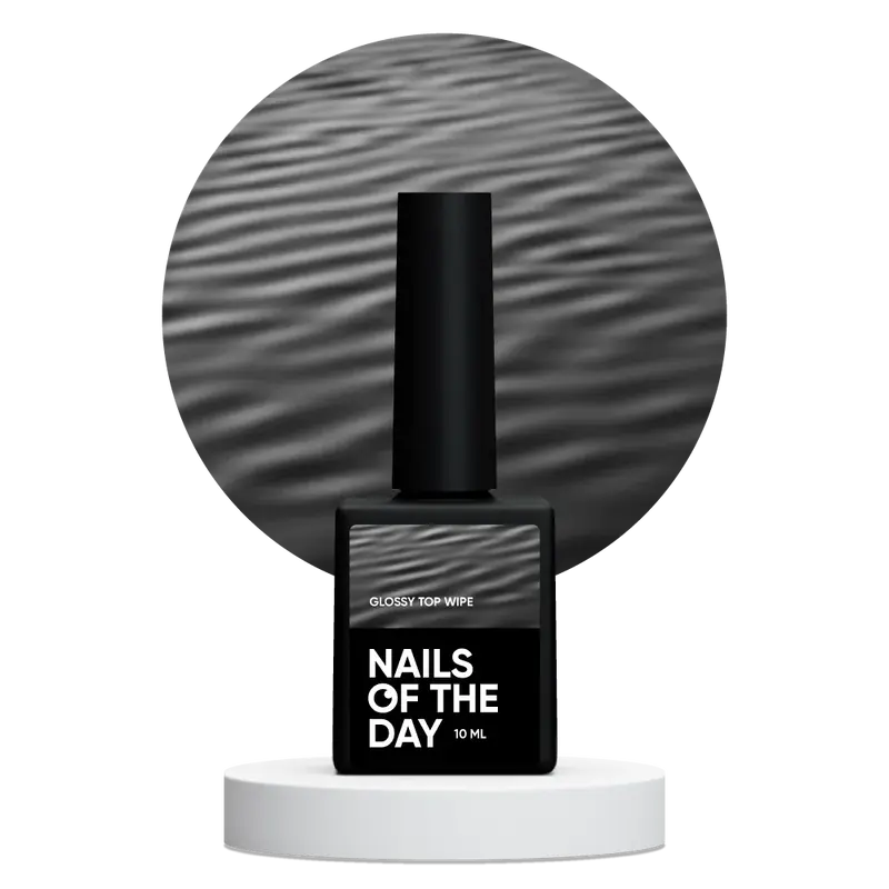 NAILSOFTHEDAY Glossy Top Wipe(con una capa pegajosa y sin filtros UV) 10ml