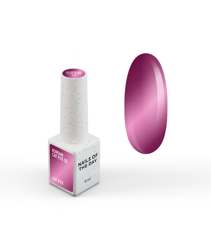NAILSOFTHEDAY Korean Cat Eye 23 — esmalte efecto ojo de gato en tono rosa-violeta. 6 ml.