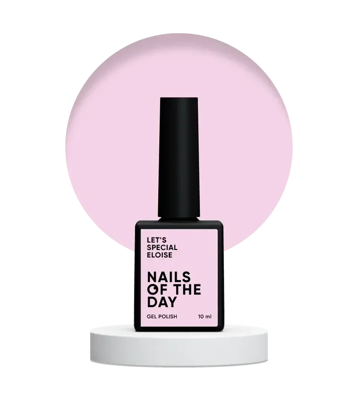 NAILSOFTHEDAY Let’s special Eloise Rosa Frío Con Brillo