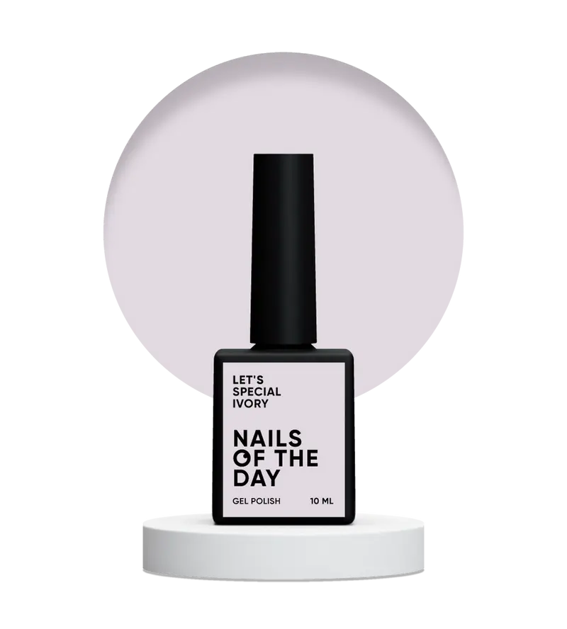 NAILSOFTHEDAY Let's Special Ivory — esmalte semipermanente de uñas crema que cubre en una capa, 10 ml