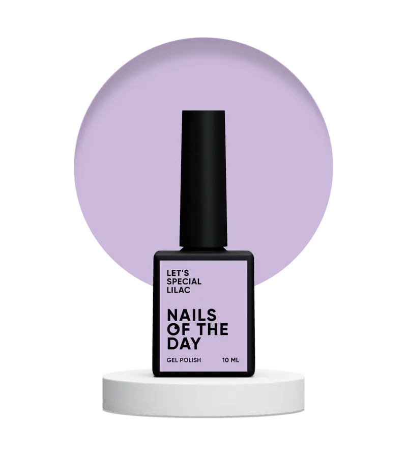 NAILSOFTHEDAY Let's Special Lilac — Esmalte semipermanente de uñas especial lila superpuesto en una capa, 10 ml