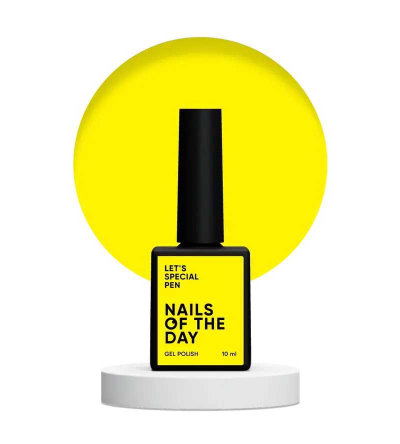 NAILSOFTHEDAY Let’s special Pen — esmalte semipermanente amarillo, 10 ml