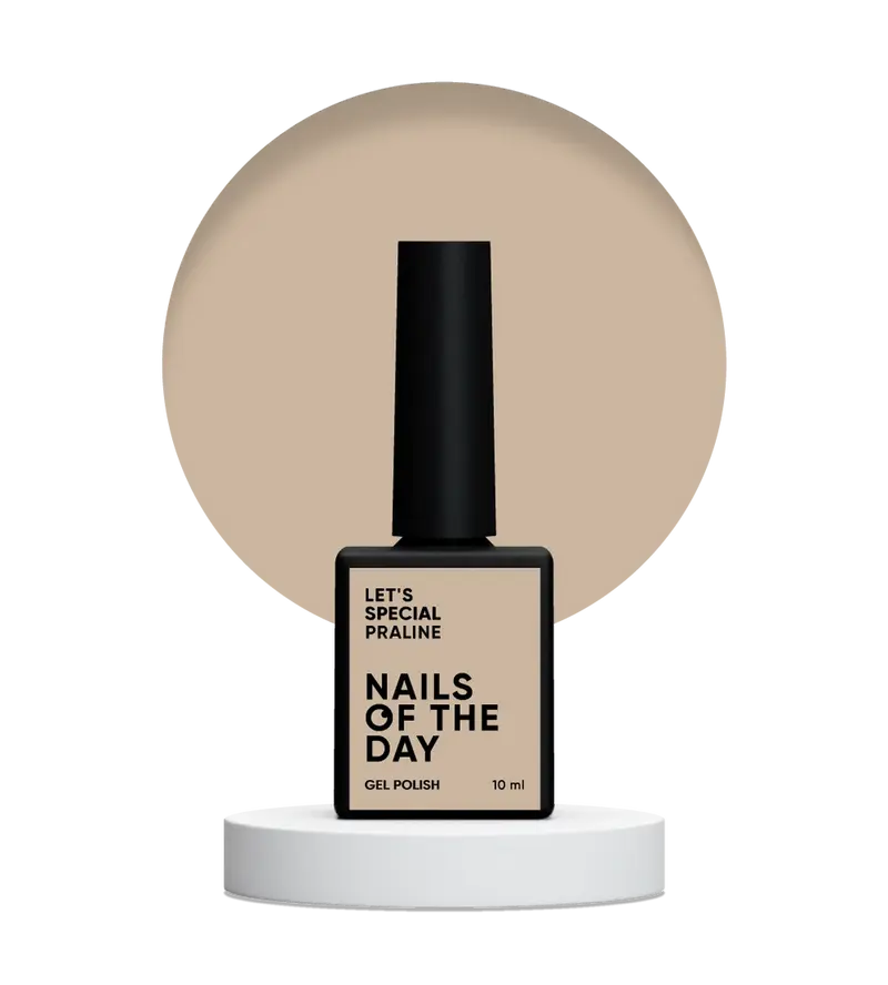 NAILSOFTHEDAY Let’s Special Praline — esmalte semipermanente en un tono beige claro, que cubre perfectamente en una sola capa, 10 ml.