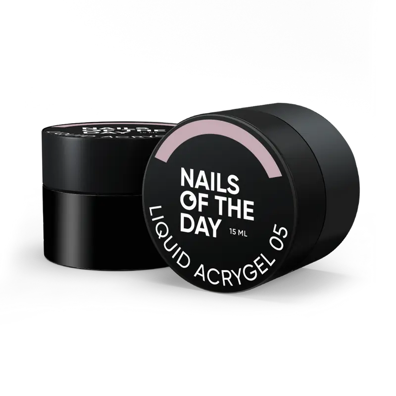 NAILSOFTHEDAY Liquid Acrygel 05 — Acrygel líquido rosa polvoriento de nueva fórmula para uñas, 15 ml