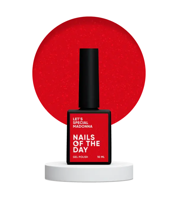 NAILSOFTHEDAY Madonna Con Purpurina Roja 10 ml