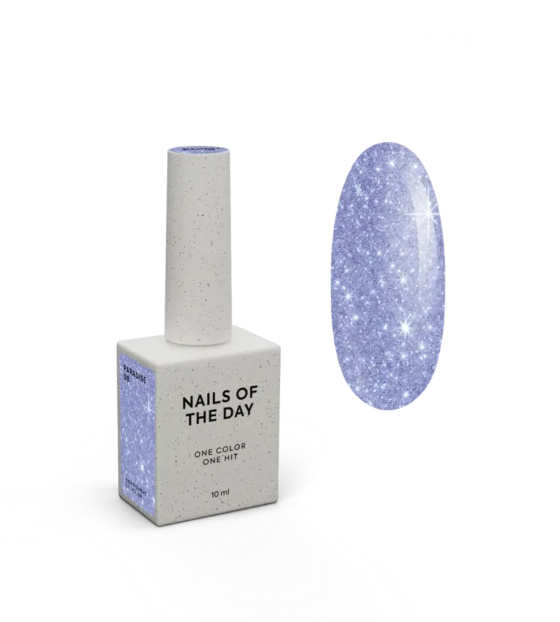 NAILSOFTHEDAY Paradise 08 — esmalte semipermanente violeta que cubre la uña con una sola capa, 10 ml