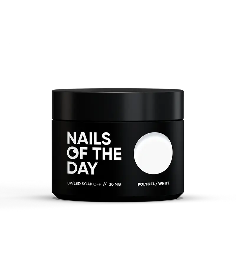 NAILSOFTHEDAY Polygel blanco — Polygel de grano fino color blanco, 30 g
