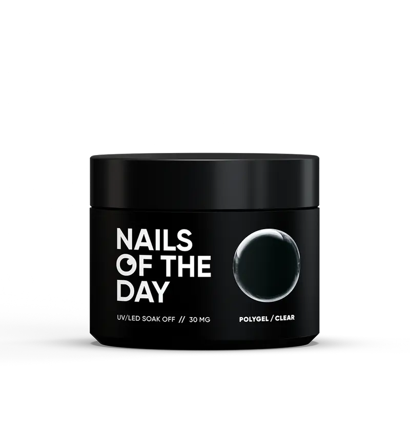 NAILSOFTHEDAY Polygel Clear— Polygel de grano fino, transparente 30 g