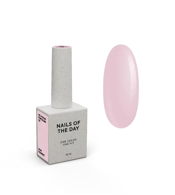 NAILSOFTHEDAY Porcelain esmalte semipermanente rosa empolvado suave 10 ml