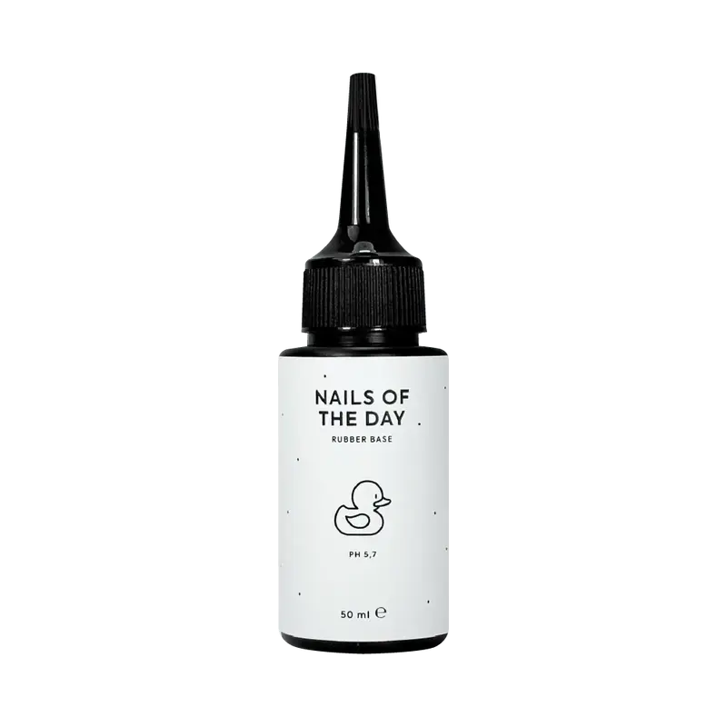 NAILSOFTHEDAY Rubber Base – base de caucho para uñas, 50 ml (recarga)