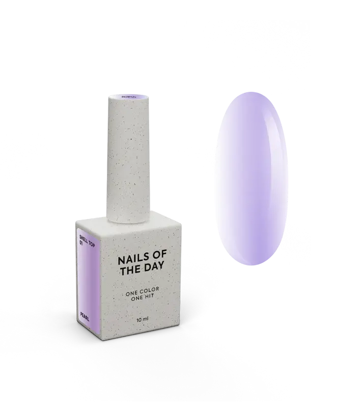 NAILSOFTHEDAY Shell Top 01 Perlado Con Efecto Violeta