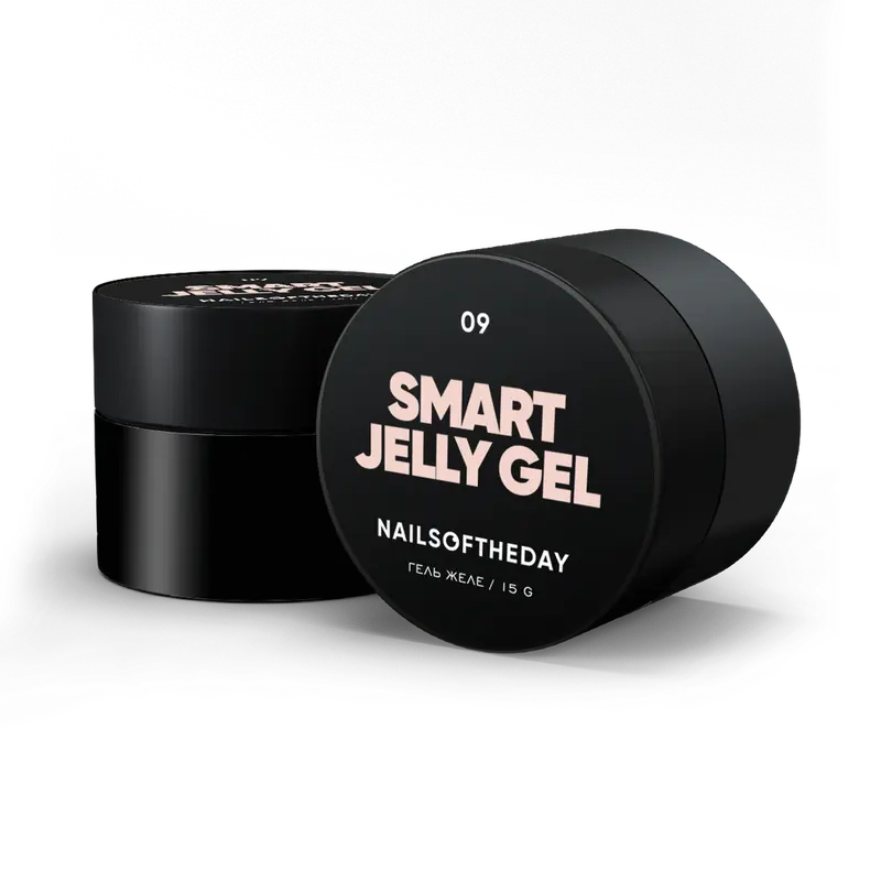 NAILSOFTHEDAY Smart Jelly gel 09 — gel de construcción para uñas color beige leche, 15 g