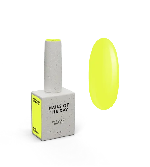NAILSOFTHEDAY Solar 230 esmalte semipermanente amarillo neón 10 ml