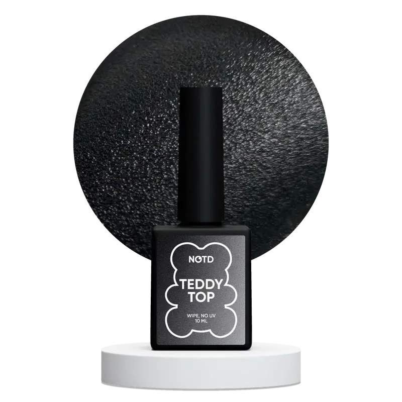 NAILSOFTHEDAY Teddy Top Wipe( con effecto peluche, con capa pejosa y sin filtros UV) 10ml