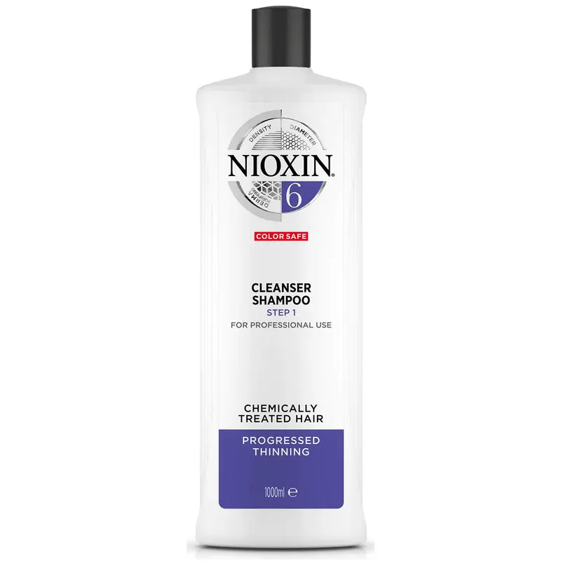 Nioxin 6 Champu Cleanser Cabello tratado quimicamente 1000 ml