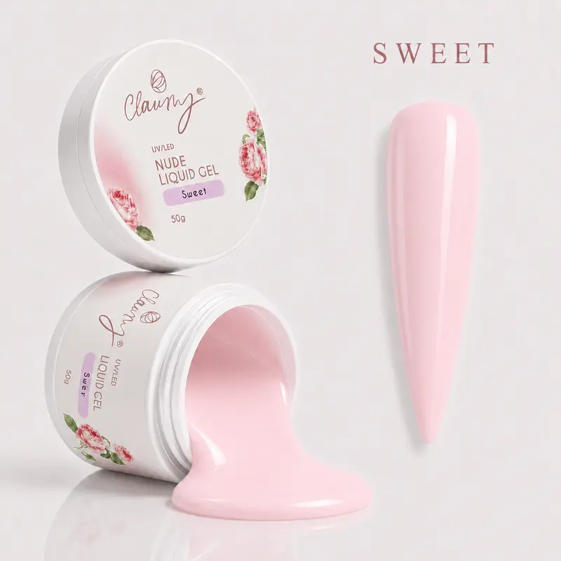 Nude Liquid Gel Sweet — Gel Líquido Construcción Profesional Claumy® 50g