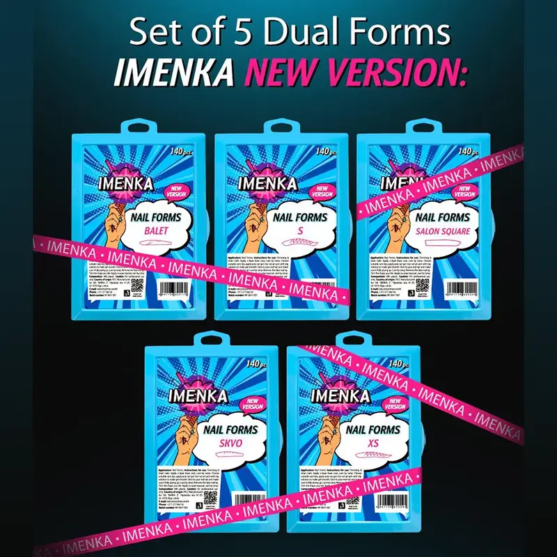 Pack of 5 Nail Forms Imenka V2