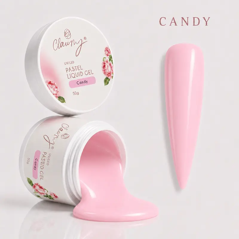 Pastel Liquid Gel Candy — Gel Líquido Construcción Profesional Claumy® 50g