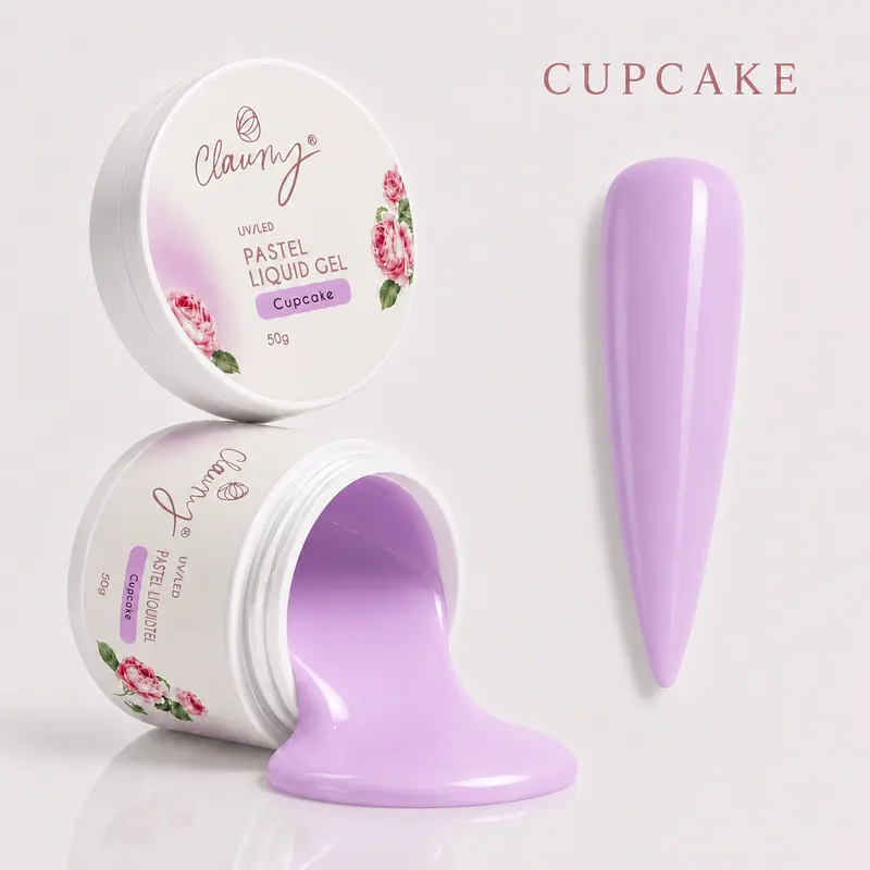 Pastel Liquid Gel Cupcake — Gel Líquido Construcción Profesional Claumy® 50g