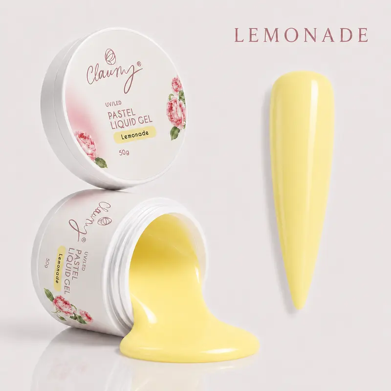 Pastel Liquid Gel Lemonade — Gel Líquido Construcción Profesional Claumy® 50g