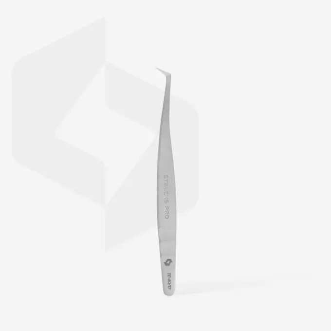 Pinzas para extensiones de pestañas Expert 40-12 Staleks