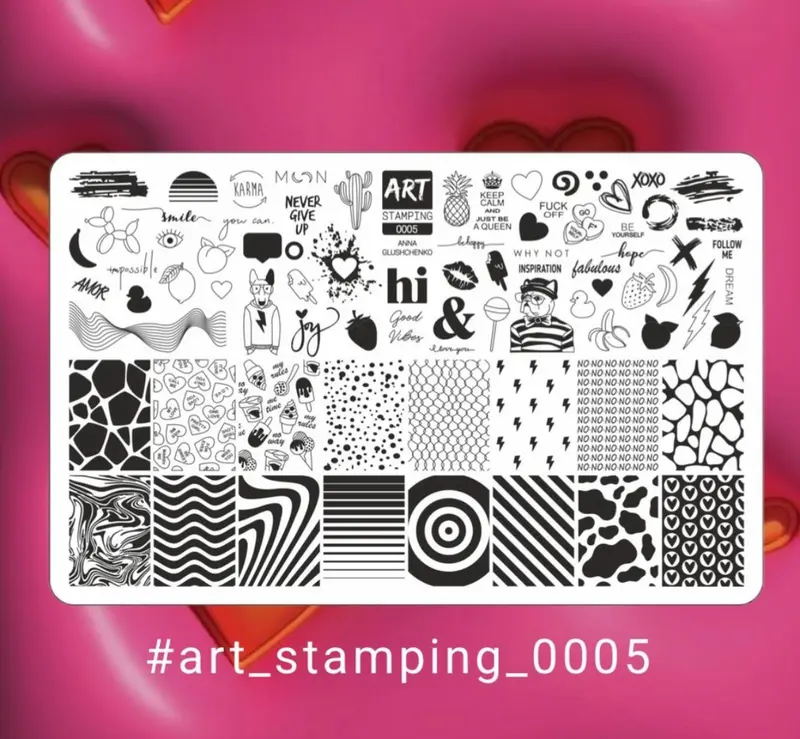 Placa Art Stamping by Vakula 0005