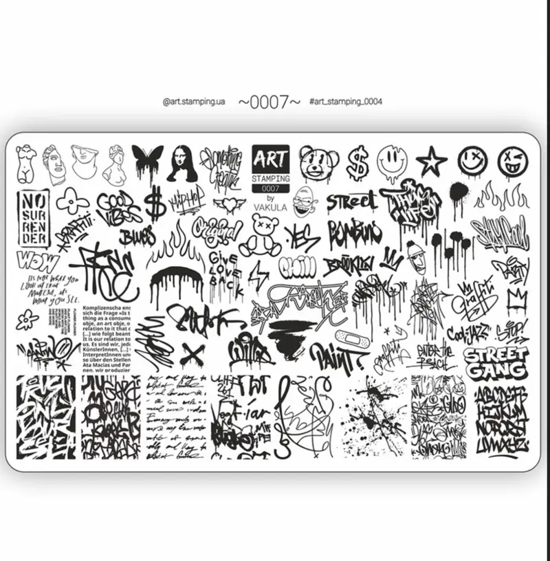Placa Art Stamping by Vakula 0007