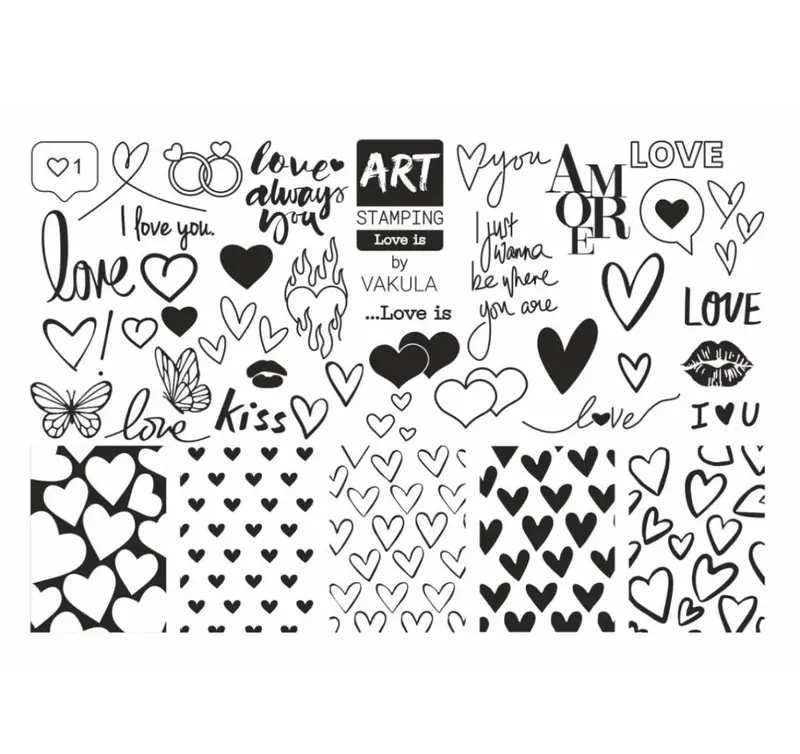 Placa Art Stamping by Vakula LOVE