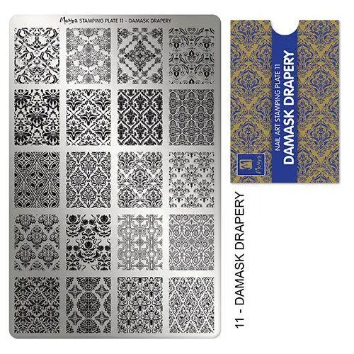 PLACA PARA STAMPING Nº 11 - DAMASK DRAPERY DE MOYRA