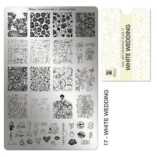 PLACA PARA STAMPING Nº 17 - WHITE WEDDING DE MOYRA