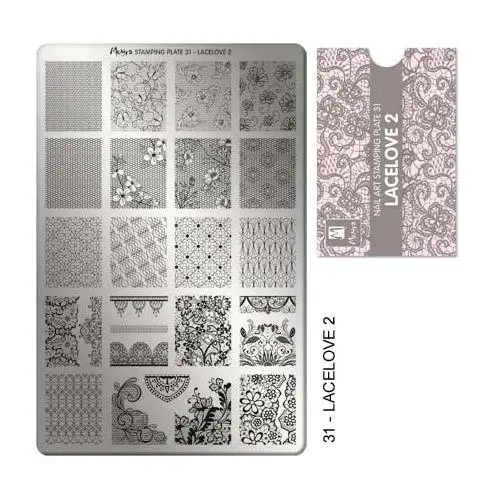 PLACA PARA STAMPING Nº 31 - LACELOVE 2 DE MOYRA