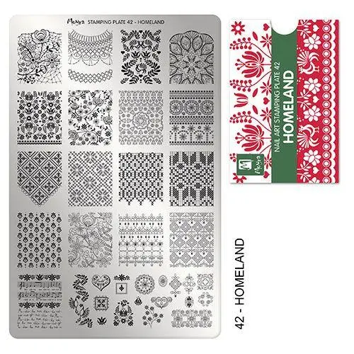 PLACA PARA STAMPING Nº 42 - HOMELAND DE MOYRA