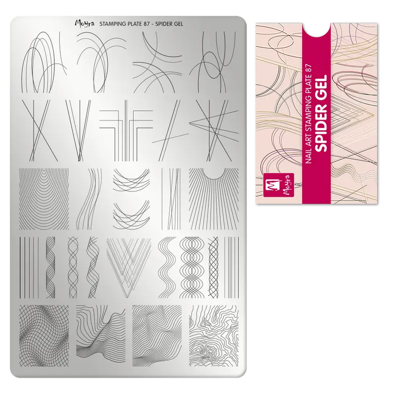 PLACA PARA STAMPING Nº 87 SPIDER GEL de MOYRA