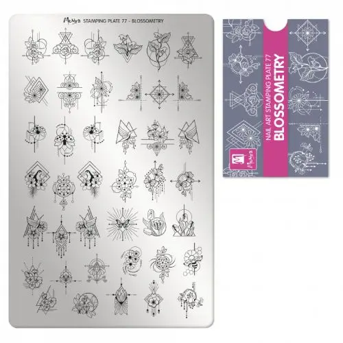 PLACA PARA STAMPING Nº77 BLOSSOMETRY de MOYRA